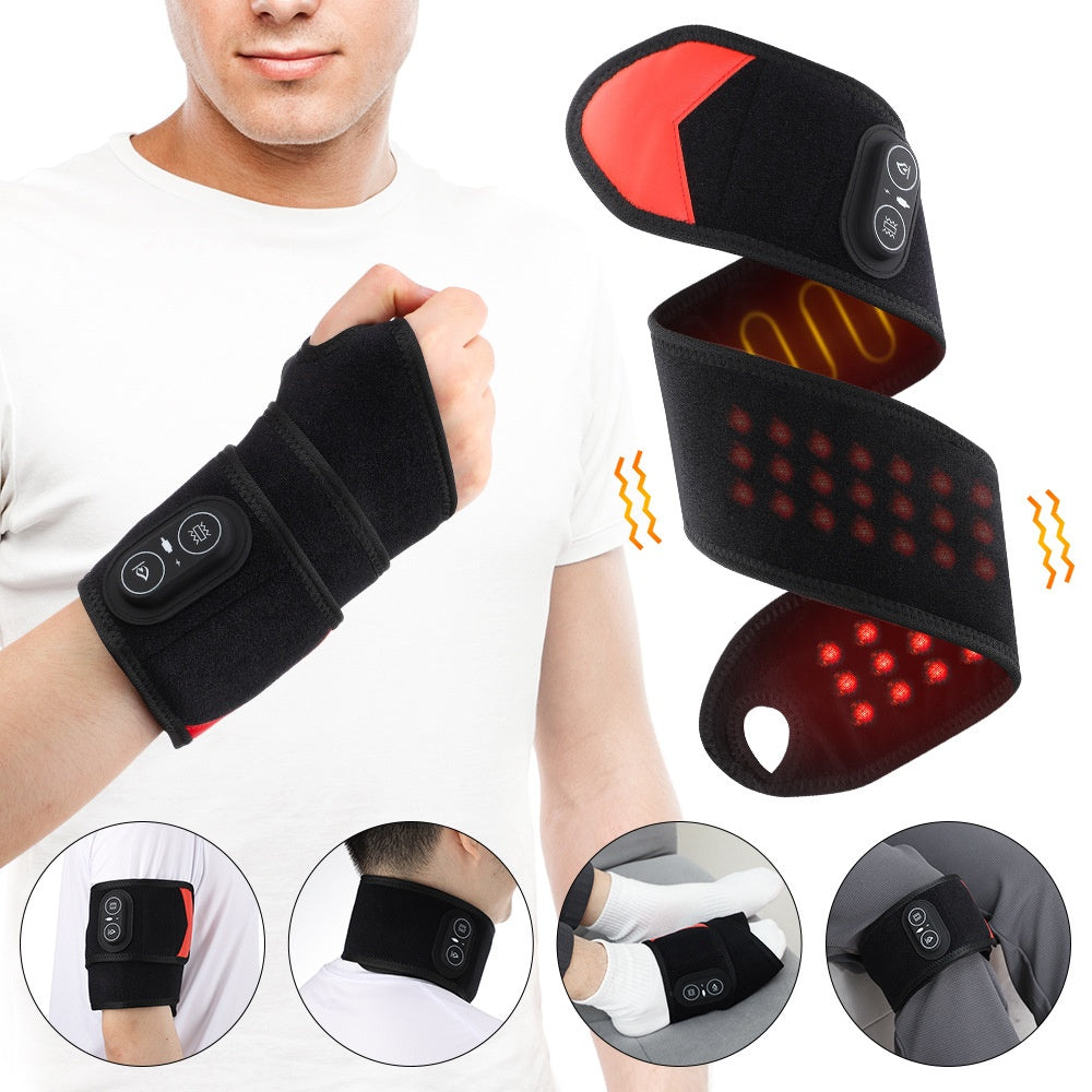 Red Light Heat Wrist Heating Vibration Massage Wrist Straps